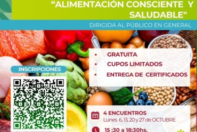 Capacitaci&oacute;n:Alimentaci&oacute;n Consciente y Saludable