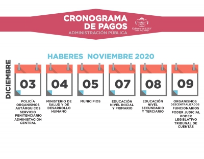 Este jueves comienza el pago a estatales