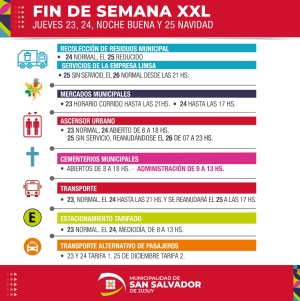 Servicios municipales por el finde XXL
