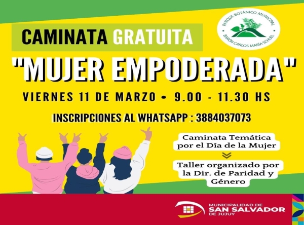 Caminata "Mujer empoderada" en el Bot&aacute;nico