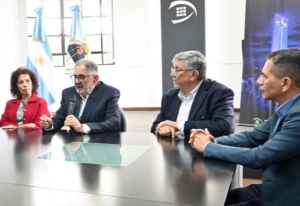 ExpoJuy. Raúl “Chuli” Jorge recibió a autoridades de la Cámara de Comercio Exterior