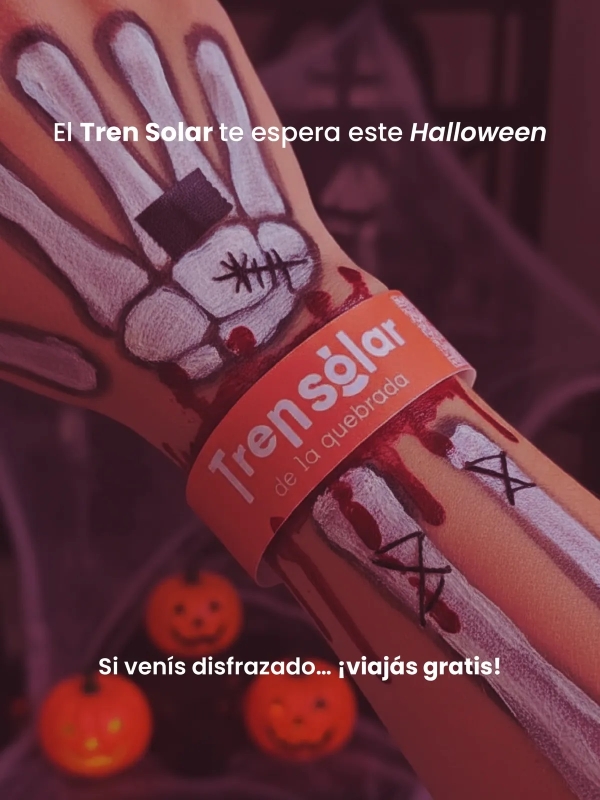 El Tren Solar de la Quebrada celebra Halloween con una propuesta para toda la familia