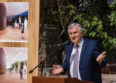 Gerardo Morales dio inicio a la construcci&oacute;n del museo Lola Mora