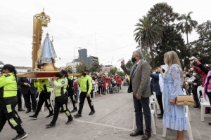 Morales particip&oacute; de la celebraci&oacute;n religiosa en Honor a la Virgen de R&iacute;o Blanco y Paypaya