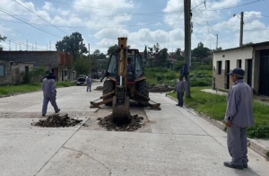 Alto Comedero.Continúa el Plan de Bacheo en Avenidas