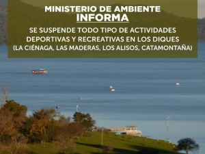 Suspenden actividades recreativas en los Diques