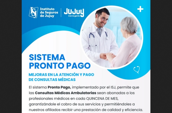 El ISJ implement&oacute; el sistema pronto pago