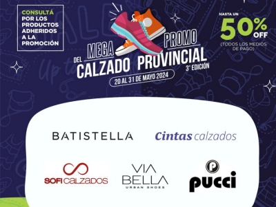 Inici&oacute; la 3&deg; edici&oacute;n de la mega promo de calzado provincial