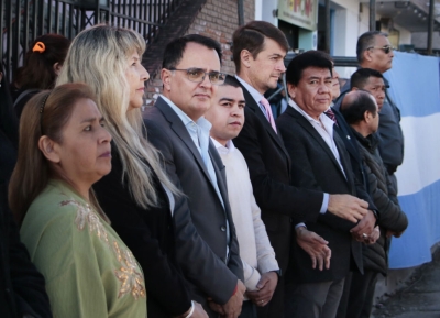 76&deg; aniversario. Municipio y Concejo acompa&ntilde;aron a vecinos del B&deg; Luj&aacute;n