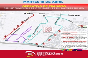 Operativo de tr&aacute;nsito por 19 de Abril