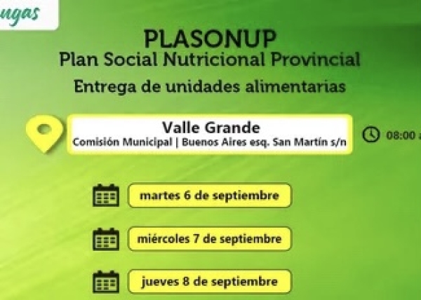Entregar&aacute;n Unidades Alimentarias en Valle Grande