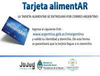 La Tarjeta Alimentar ser&aacute; entregada por Correo Argentino