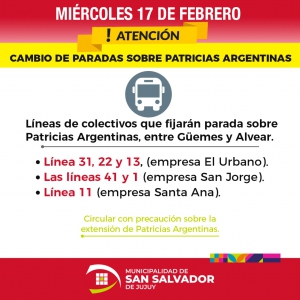 Por obras cambian recorridos de colectivos