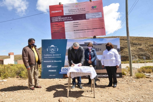 Con renta de Cauchari construir&aacute;n secundario en Oratorio