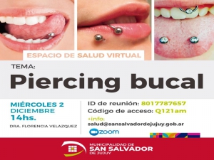 Uso de piercing en la boca