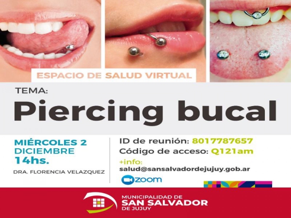 Uso de piercing en la boca