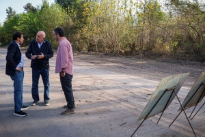 Sadir recorri&oacute; las obras de la Ruta Provincial N&deg;56 en Carahunco