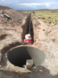 Mejoras en obras de agua en Puesto Sey
