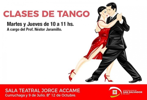 Clases de Tango en la sala “Jorge Accame”