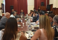 Diputados recibieron a la UOCRA y al Colegio de Ingenieros