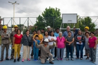 Obras de revitalizaci&oacute;n del polideportivo de B&ordm;Santa Rita, en la capital