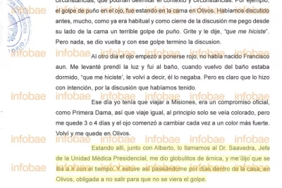 El relato completo de Fabiola Ya&ntilde;ez: acus&oacute; al m&eacute;dico presidencial y dijo que Alberto Fern&aacute;ndez la enga&ntilde;aba con una funcionaria