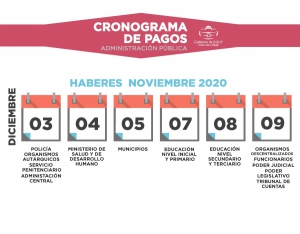 Este jueves comienza el pago a estatales