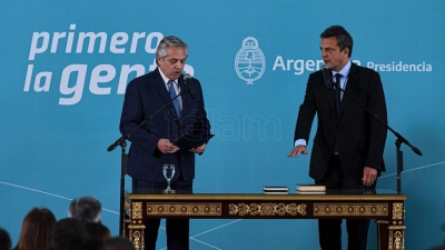 Sergio Massa jur&oacute; como ministro de Econom&iacute;a