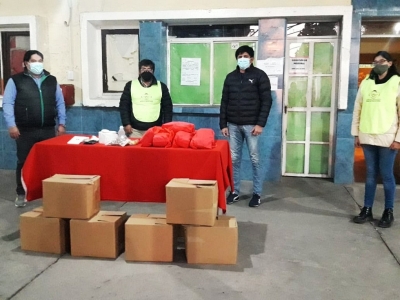 Entregan kits de bioseguridad en La Mendieta