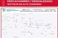 Operativo de descacharrado en Alto Comedero