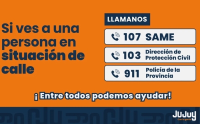 Operativo de Gobierno. Asistencia a personas en situaci&oacute;n de calle