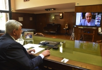 Haquim destac&oacute; las potencialidades productivas para un intercambio comercial con chile