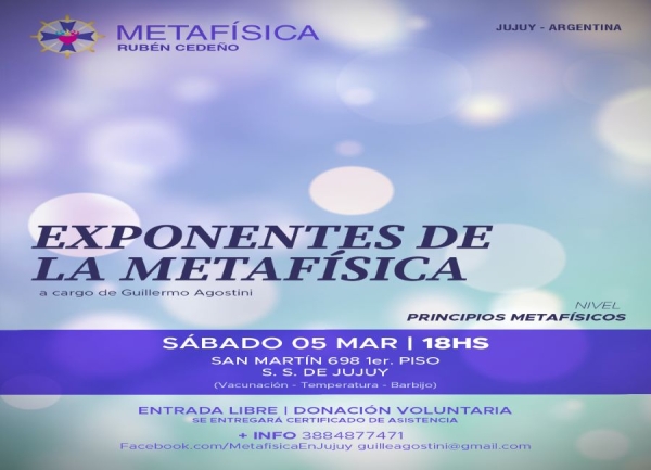 Curso sobre &ldquo;Principios Metaf&iacute;sicos&rdquo;