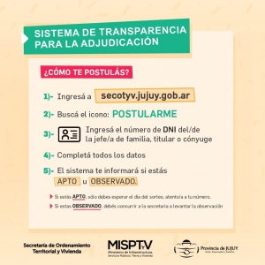 Ultimos d&iacute;as para inscribirse en sorteo de lotes