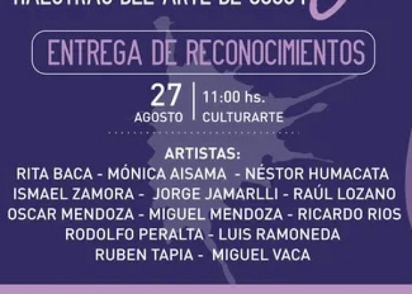Entregar&aacute;n reconocimientos a grandes maestros y maestras del arte