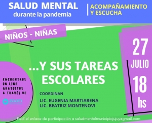 "Ni&ntilde;os-ni&ntilde;as y sus tareas escolares"