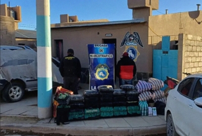 Secuestraron m&aacute;s de 300 kilogramos de hoja de coca