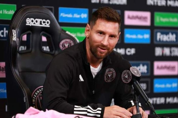 Lionel Messi: "Vine a seguir disfrutando del f&uacute;tbol y estoy feliz con mi vida en Miami"