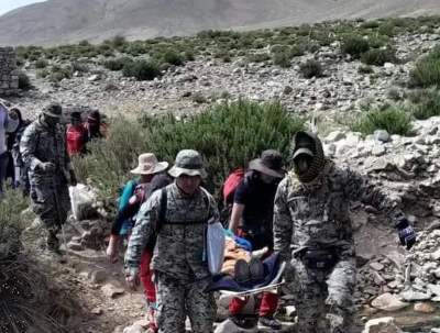 Mujer mayor del Paraje R&iacute;o Colorado, fue asistida y trasladada al Hospital Pablo Soria