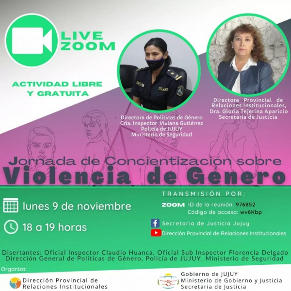 Invitan a jornada de concientizaci&oacute;n sobre violencia de g&eacute;nero