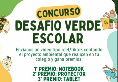 &ldquo;Desaf&iacute;o Verde Escolar&rdquo;.&Uacute;ltimos d&iacute;as para participar