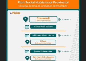 Familias de Coranzul&iacute; recibir&aacute;n m&oacute;dulos alimentarios