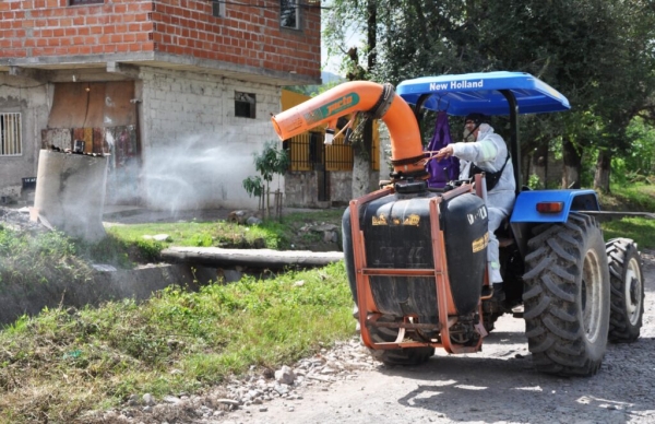 Tareas de fumigaci&oacute;n fortalecen la lucha contra el brote de dengue en San Salvador de Jujuy