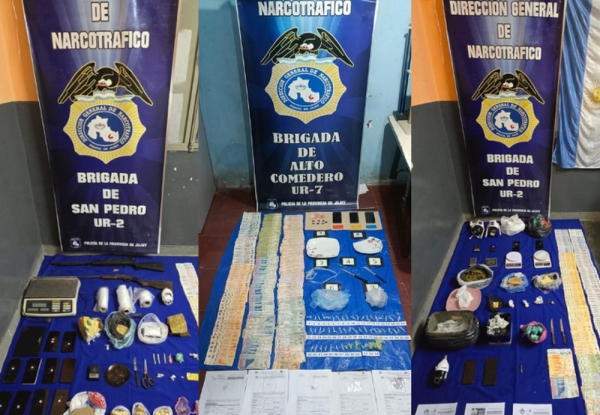 Narcomenudeo. 35 demorados y 17 mil dosis de drogas secuestradas