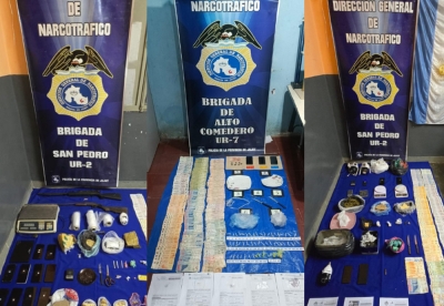 Narcomenudeo. 35 demorados y 17 mil dosis de drogas secuestradas