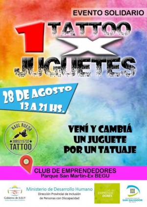 Evento solidario "Un tatuaje por un juguete"