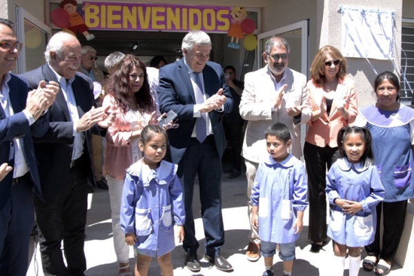 Gerardo Morales inaugur&oacute; un nuevo jard&iacute;n maternal construido con la renta de Cauchari