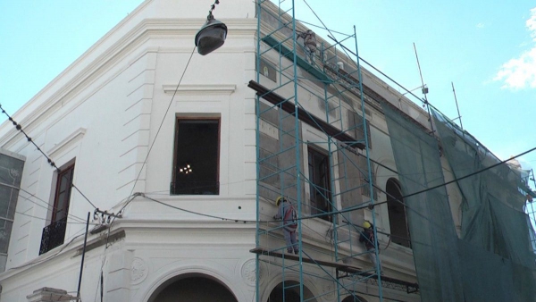Teatro Mitre: avanzan obras de puesta en valor