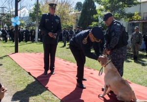 Concejales en aniversario del Cuerpo Especializado de Canes
