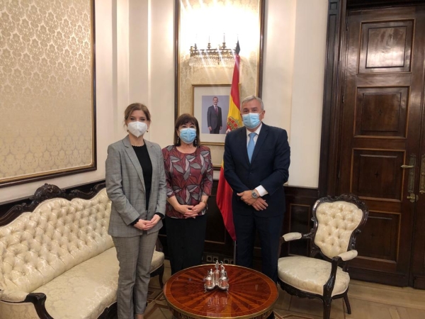 Morales se reuni&oacute; con la presidenta del Partido Socialista de Espa&ntilde;a